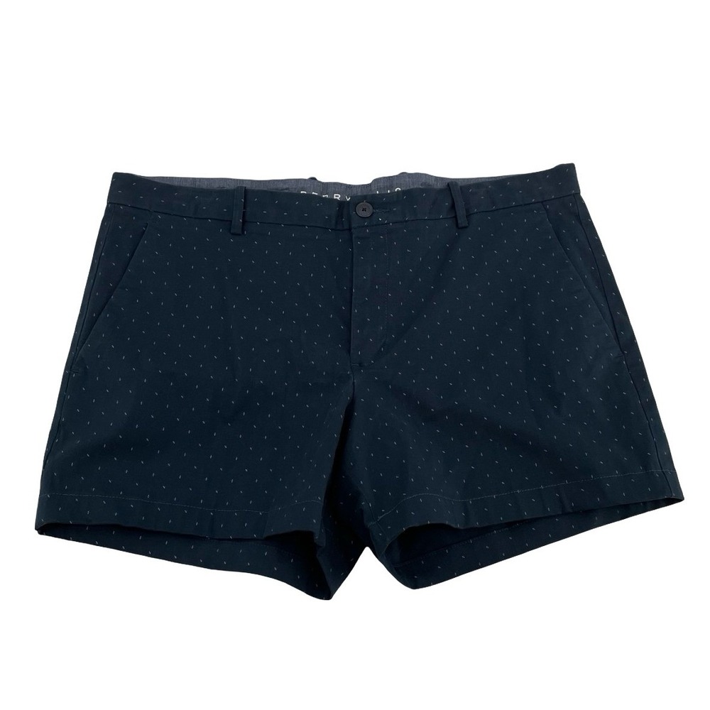 Perry Ellis Men's Shorts Chino Navy Blue Stretch Cotton Size 38